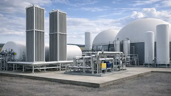 Gas installations and high-pressure piping